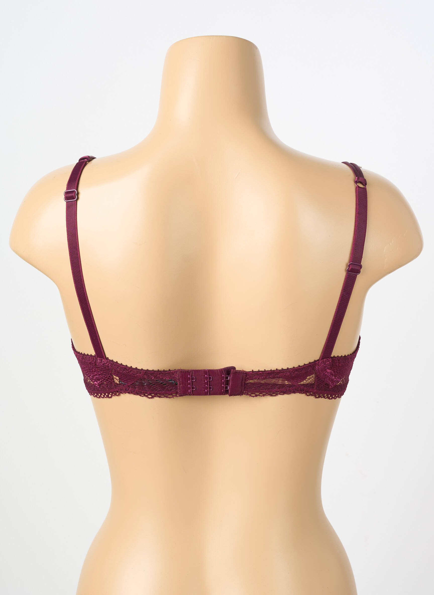 Soutien-gorge effet matière satinée haut soutien-gorge moulé violet IMPLICITE femme