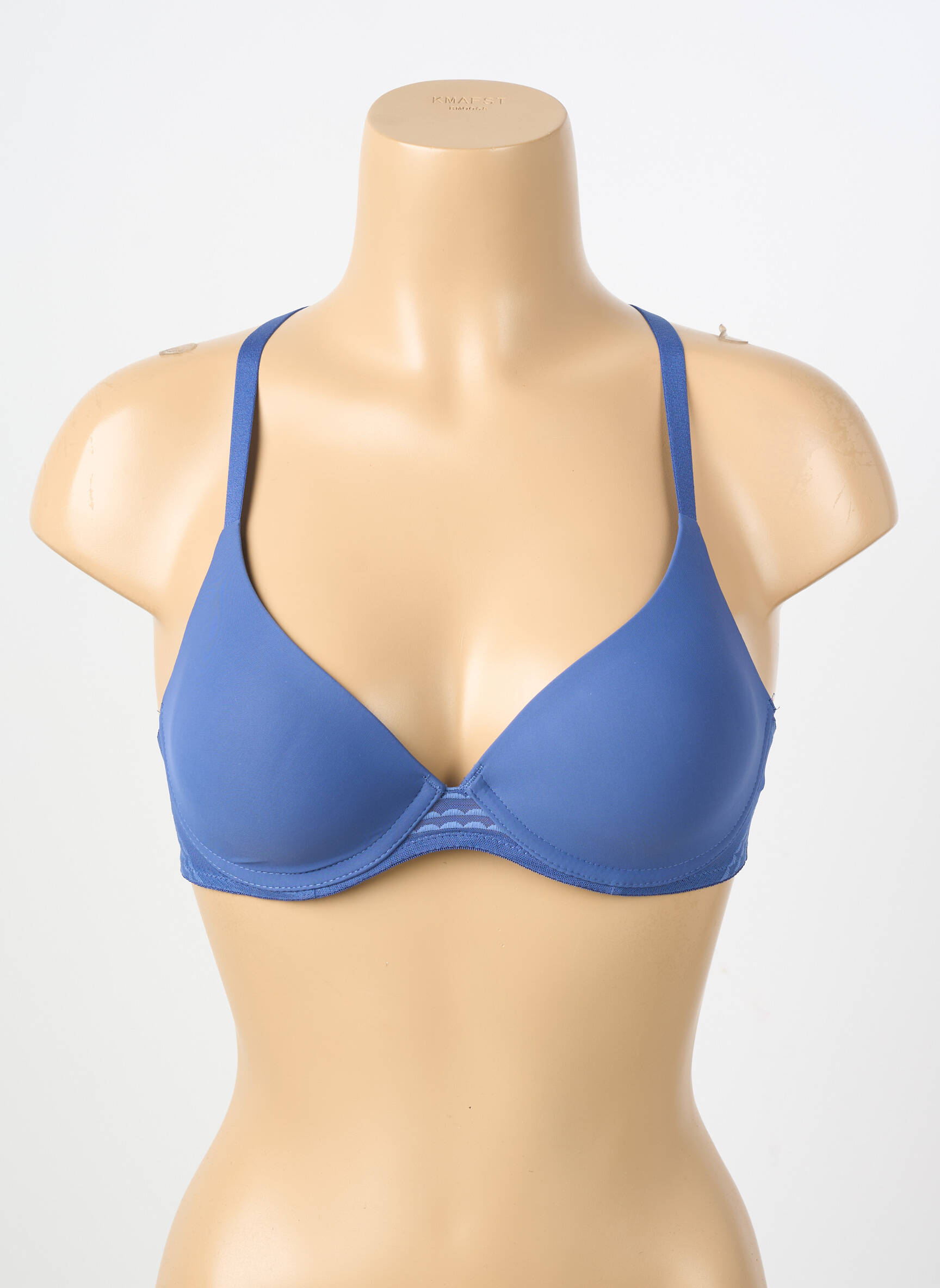 Soutien-gorge effet matière satinée haut soutien-gorge moulé bleu PASSIONATA femme