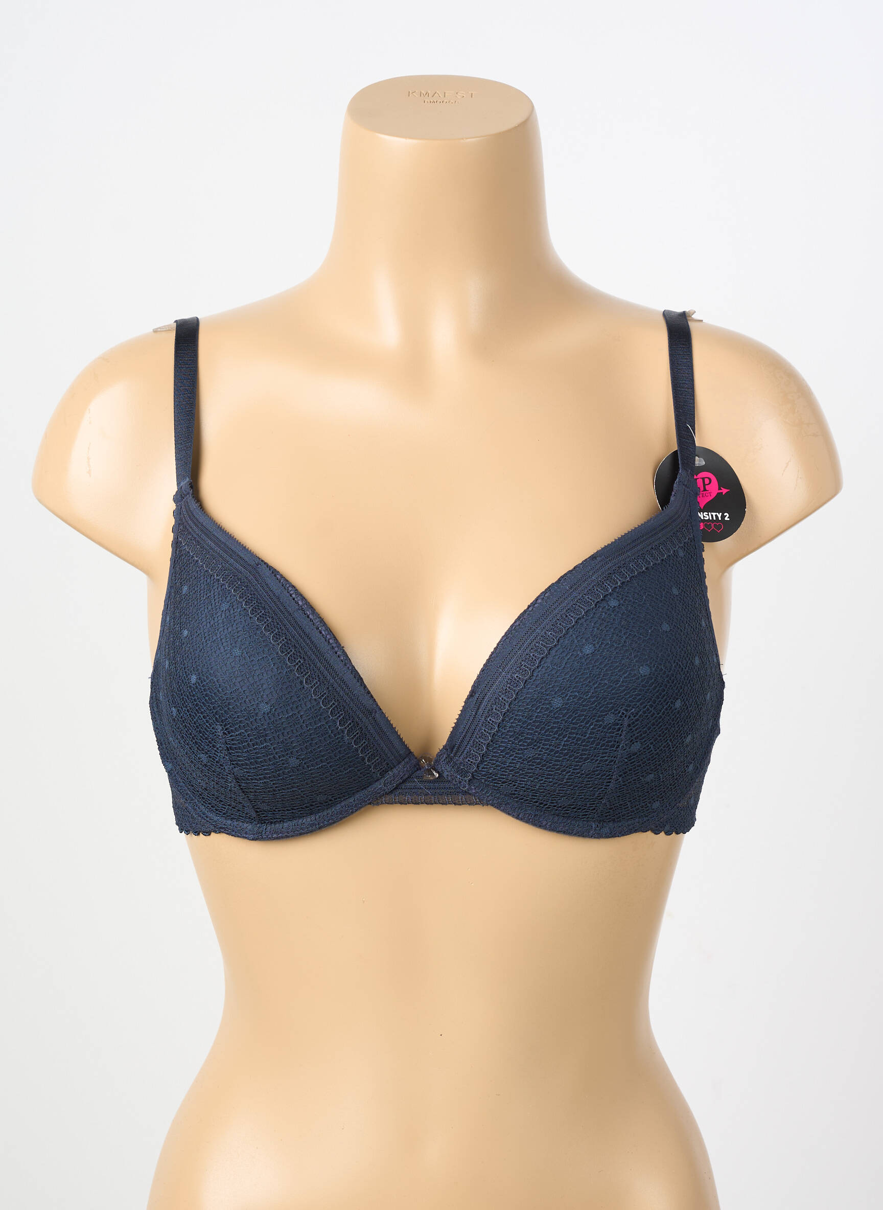 Soutien-gorge effet matière satinée haut soutien-gorge moulé bleu PASSIONATA femme