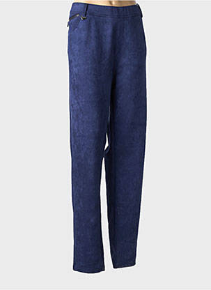 Pantalon slim taille élastique taille normale bleu S.QUISE femme