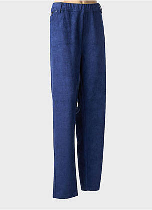 Pantalon slim taille élastique taille normale bleu S.QUISE femme
