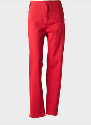 Jeans coupe slim stretch taille normale rouge CISO femme