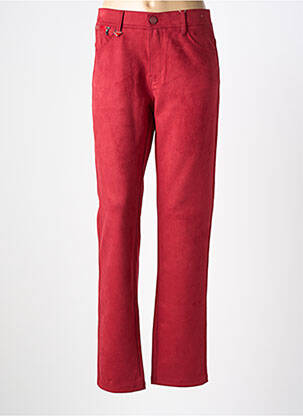 Pantalon slim stretch taille normale rouge S.QUISE femme
