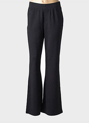 Pantalon flare stretch taille haute noir BASE LEVEL femme