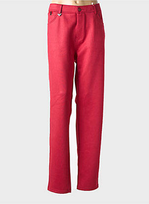 Pantalon slim stretch taille normale rouge S.QUISE femme