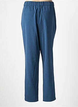 Pantalon droit tissage crêpe taille normale bleu CISO femme