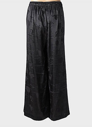 Pantalon large coupe fluide taille normale noir MAT. femme