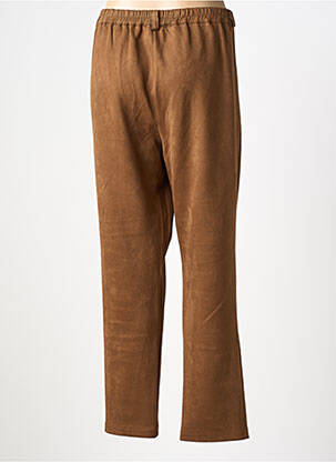 Pantalon slim taille élastique taille normale marron OLIVER JUNG femme