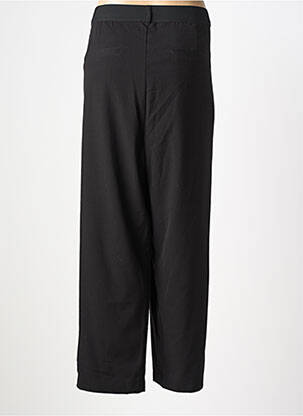 Pantalon droit tissage crêpe taille normale noir CISO femme