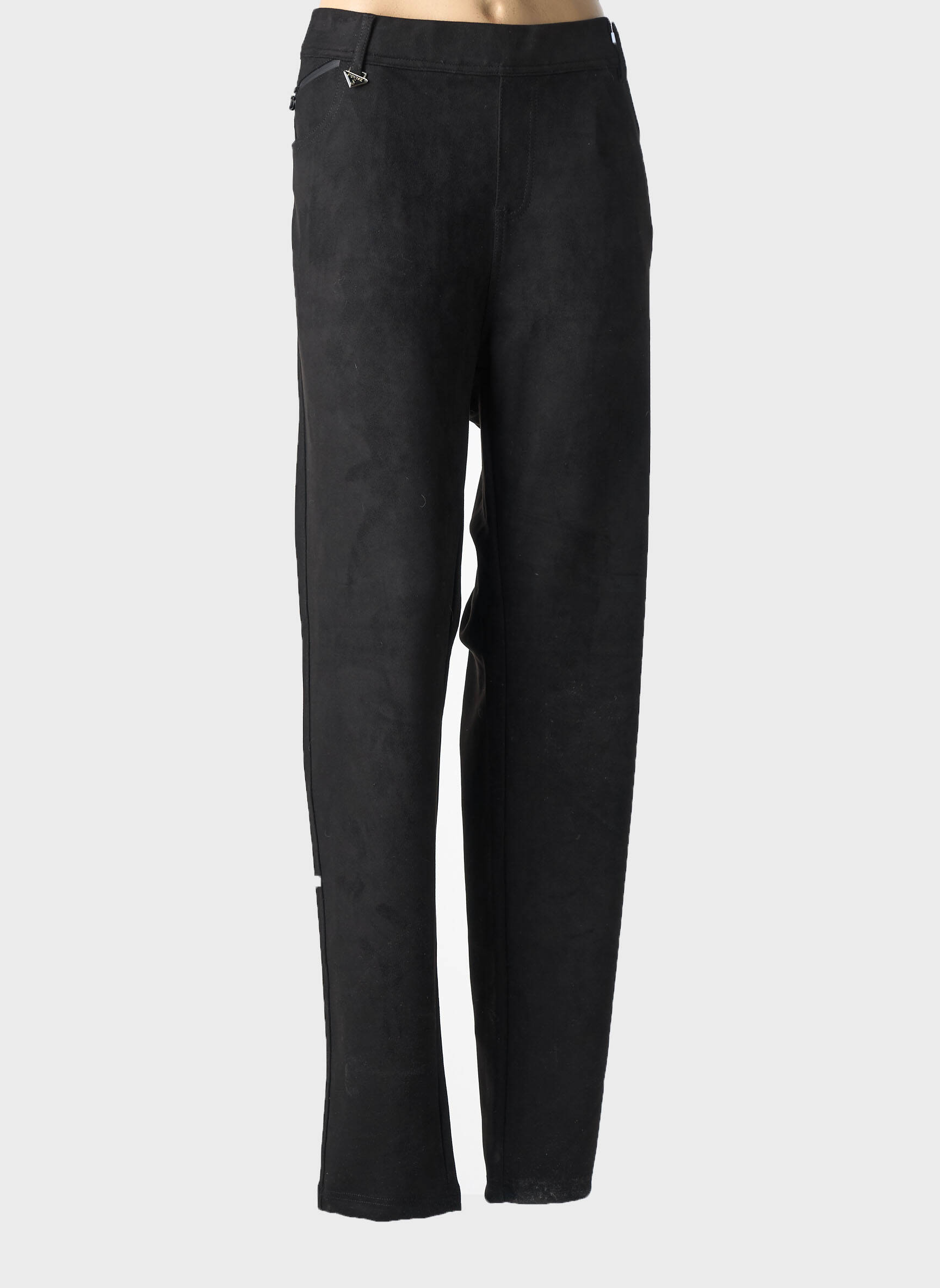 Pantalon slim taille élastique taille normale noir S.QUISE femme
