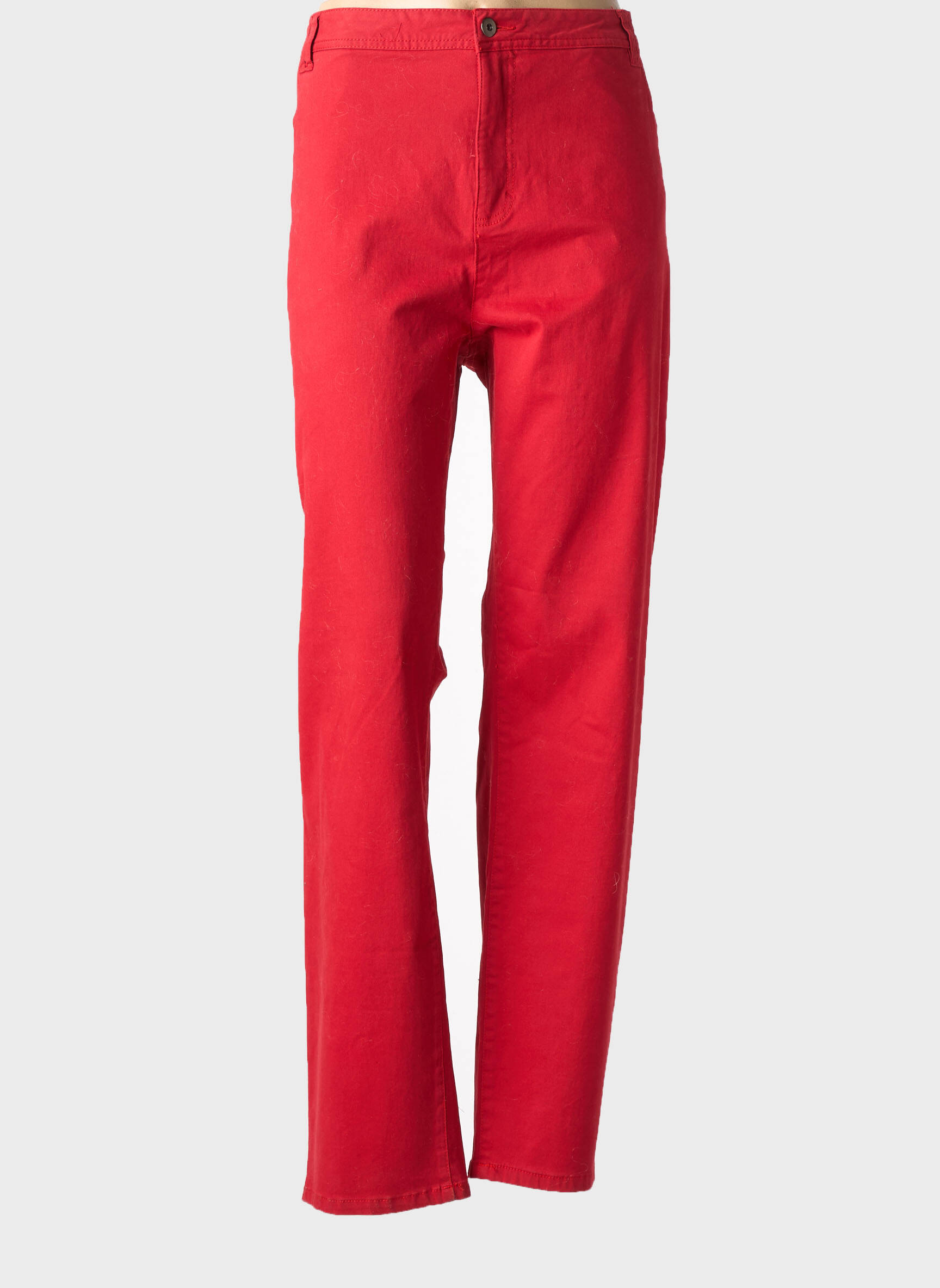 Jeans coupe slim stretch taille normale rouge CISO femme