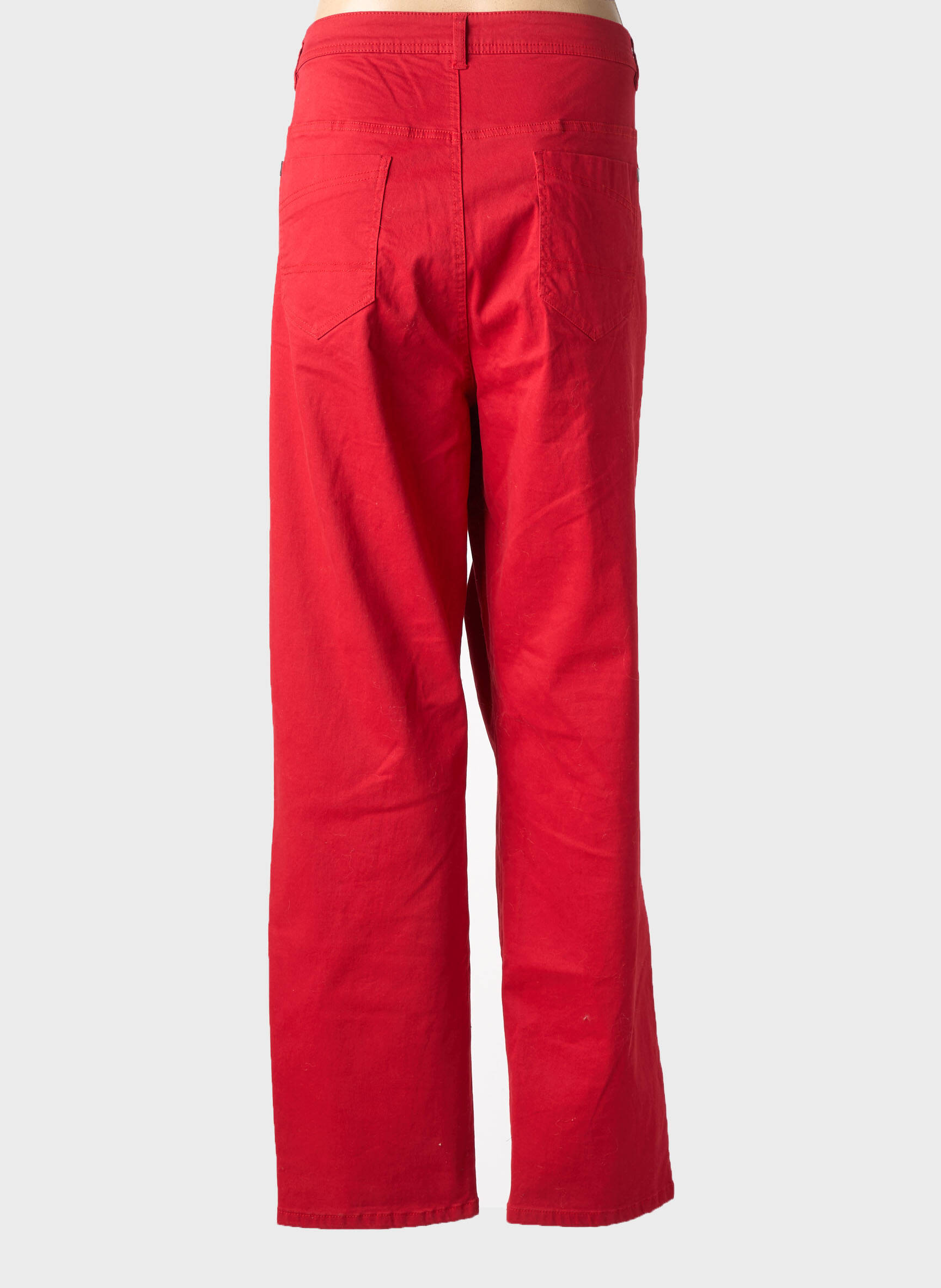 Jeans coupe slim stretch taille normale rouge CISO femme