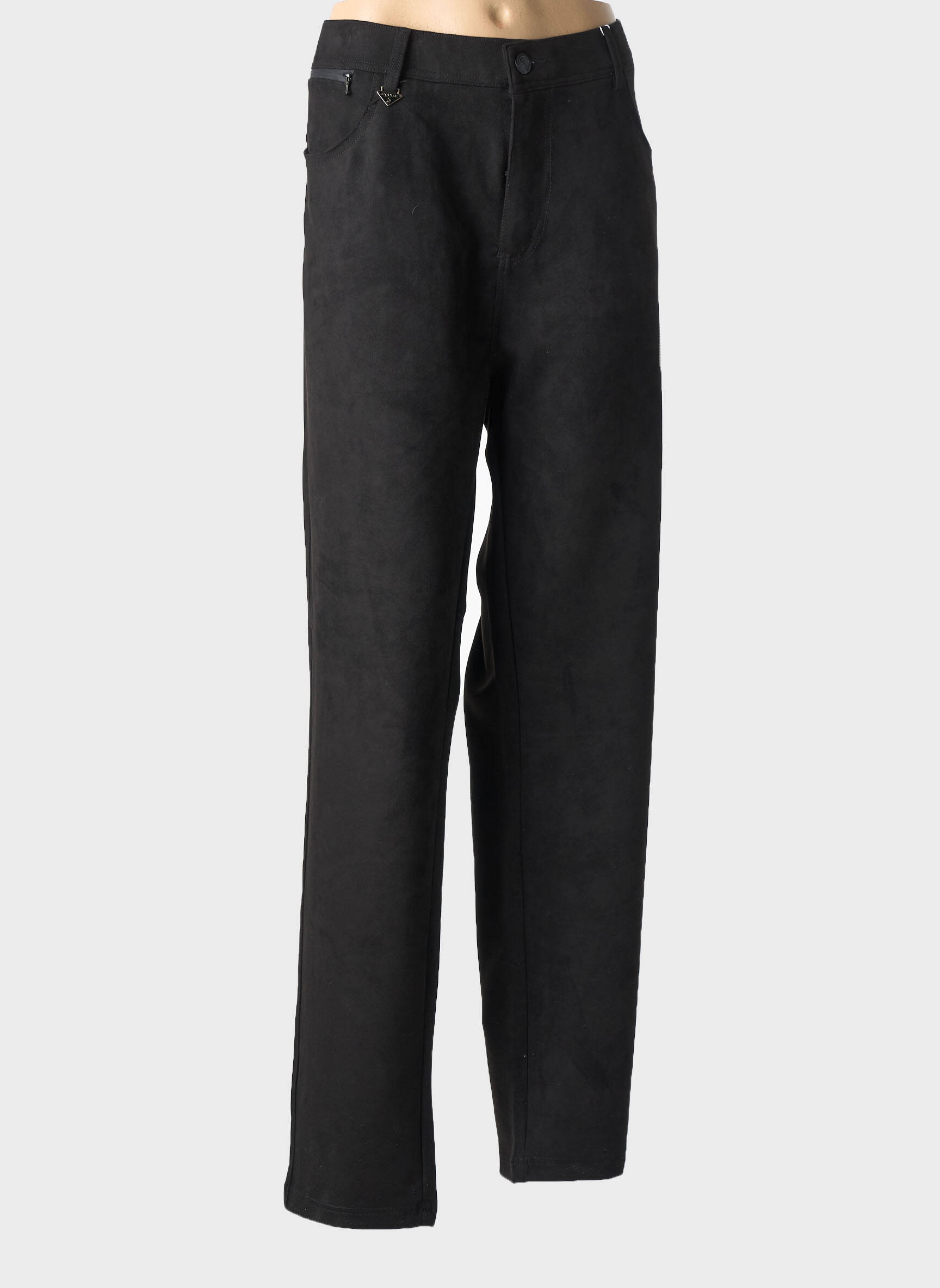 Pantalon slim stretch taille normale noir S.QUISE femme