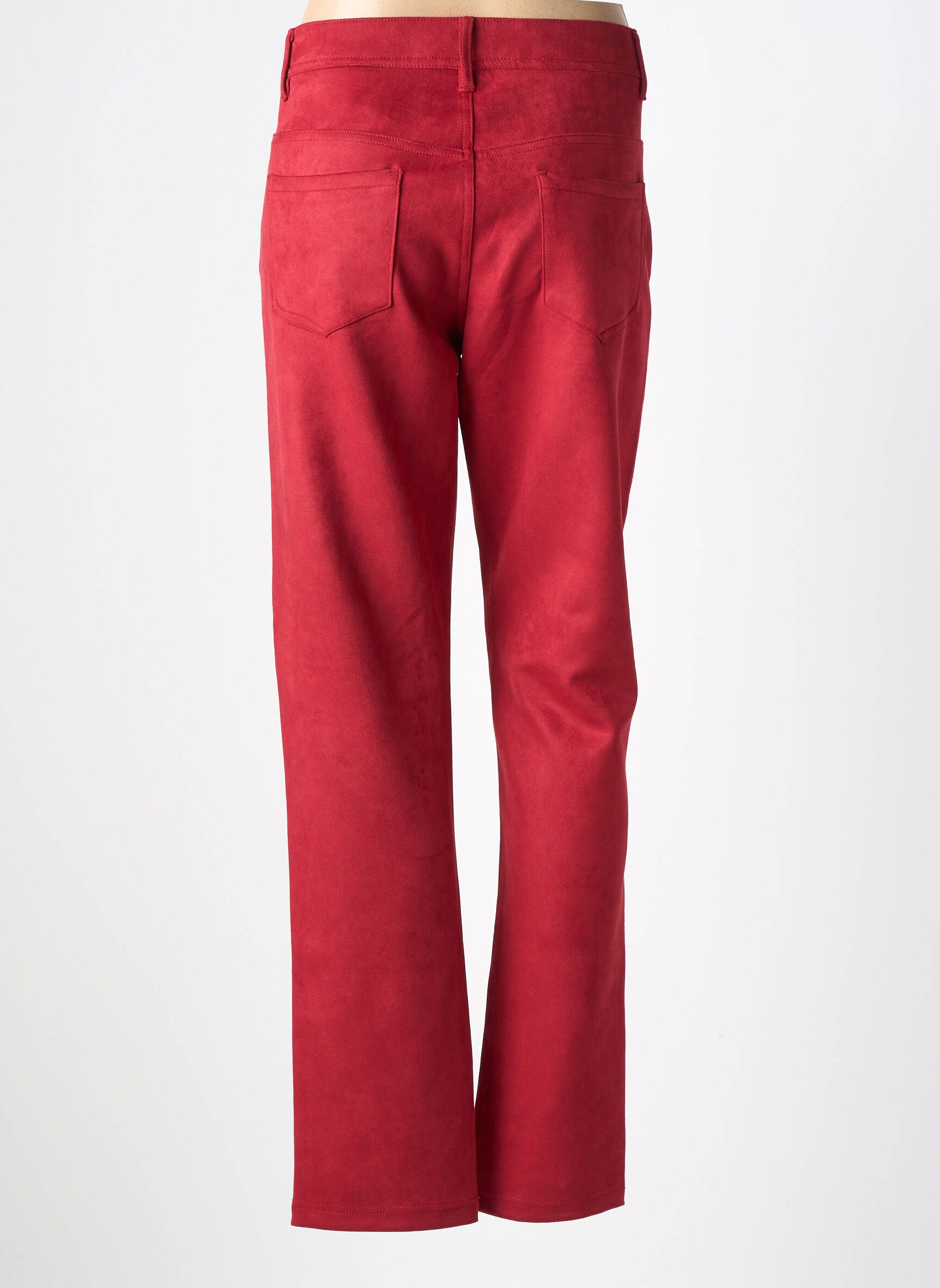 Pantalon slim stretch taille normale rouge S.QUISE femme