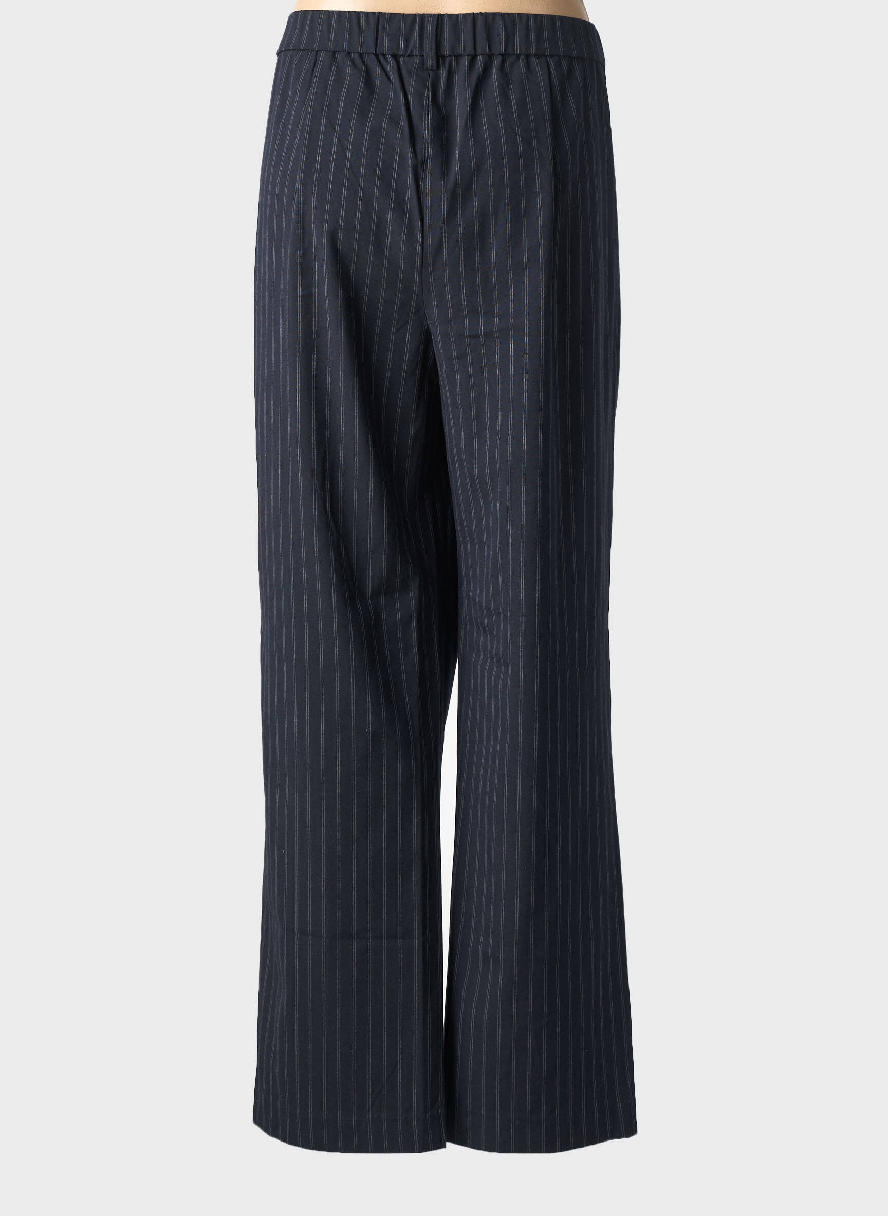 Pantalon droit tissage crêpe noir CISO femme