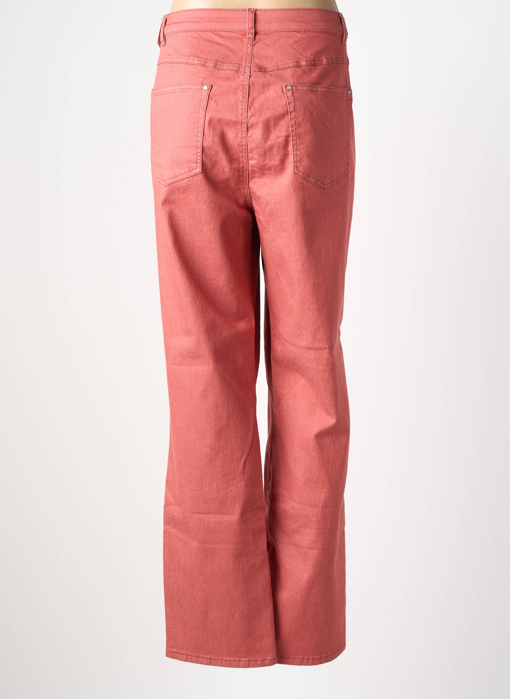 Jeans coupe droite stretch taille normale orange CISO femme