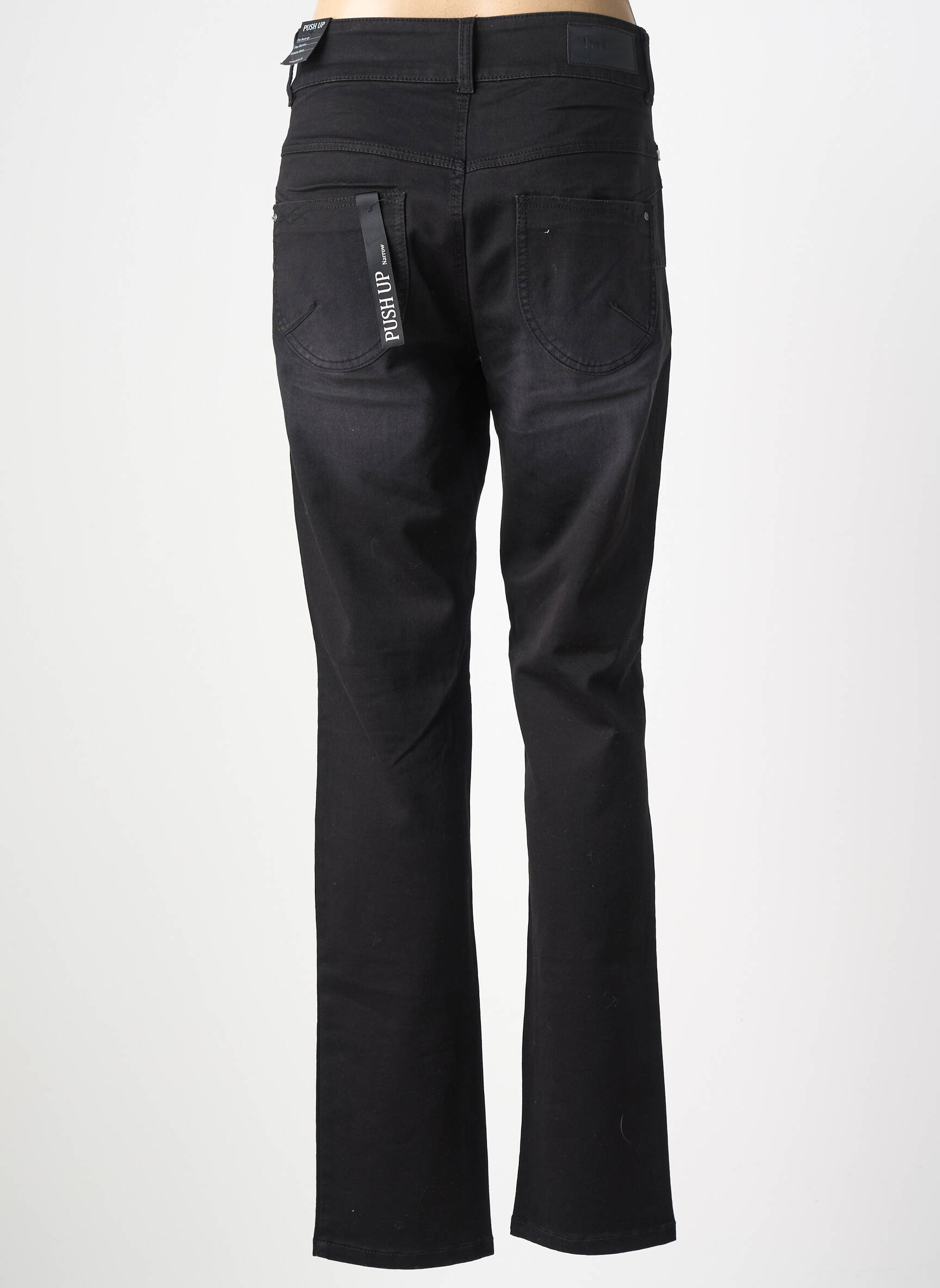 Jeans coupe slim stretch taille normale noir IMITZ femme