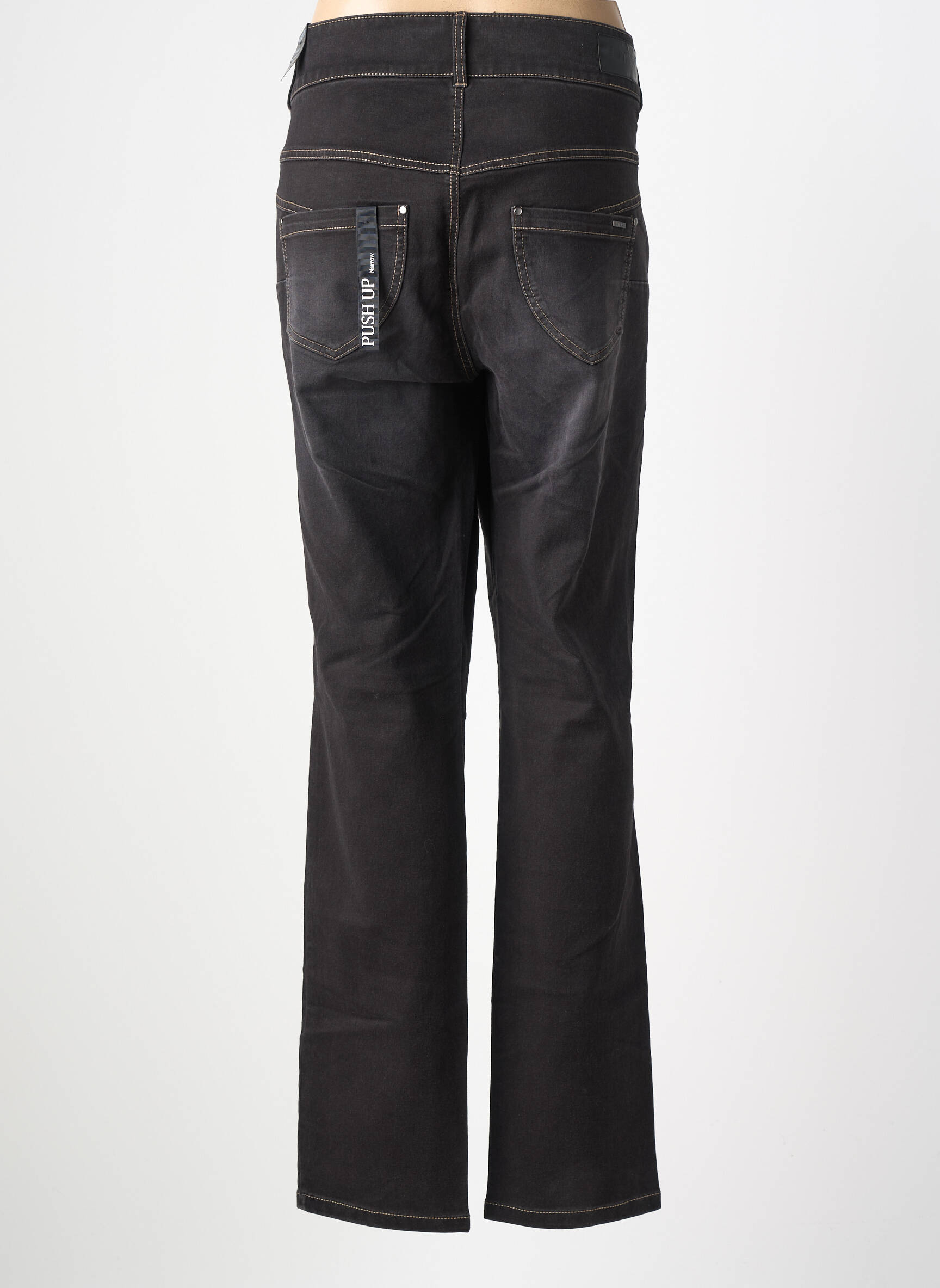 Jeans coupe slim stretch taille normale noir IMITZ femme