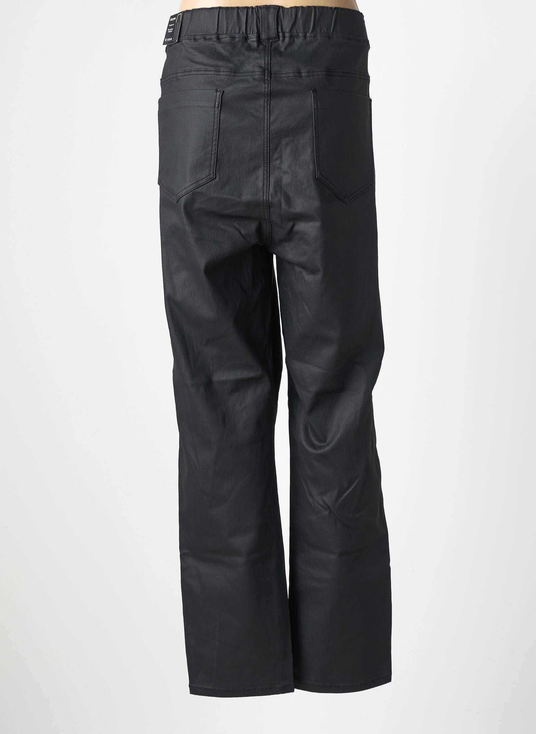 Pantalon slim taille haute taille haute noir CISO femme