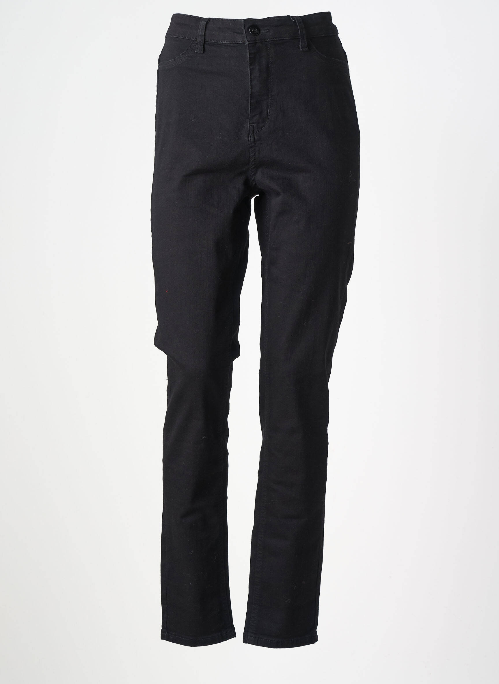 Jeans coupe slim stretch taille normale noir BASE LEVEL femme