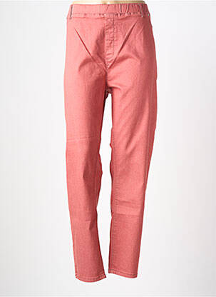 Pantalon slim taille élastique taille normale orange CISO femme