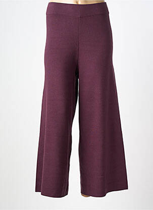 Pantalon 7/8 stretch taille normale violet MAT. femme