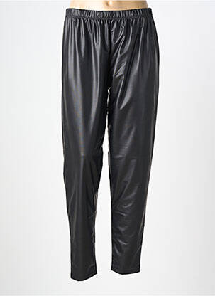 Legging effet matière satinée taille normale noir SOPHIA CURVY femme