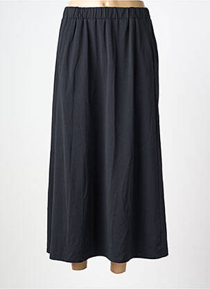 Jupe longue coupe évasée noir K femme