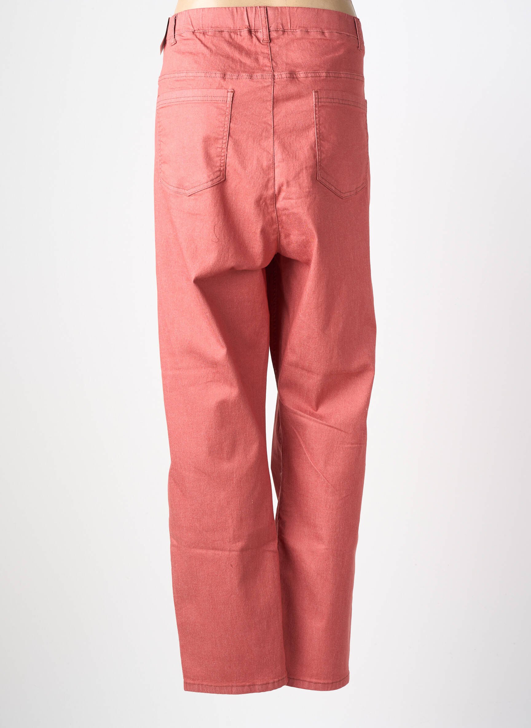 Pantalon slim taille élastique taille normale orange CISO femme