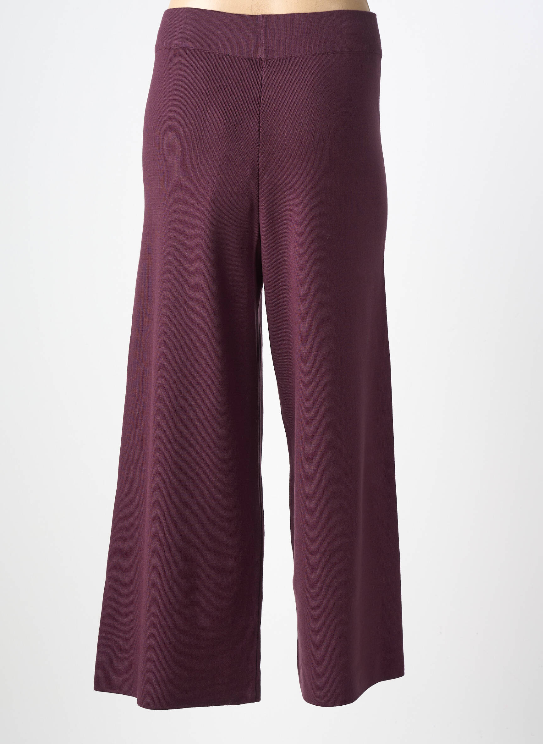 Pantalon 7/8 stretch taille normale violet MAT. femme