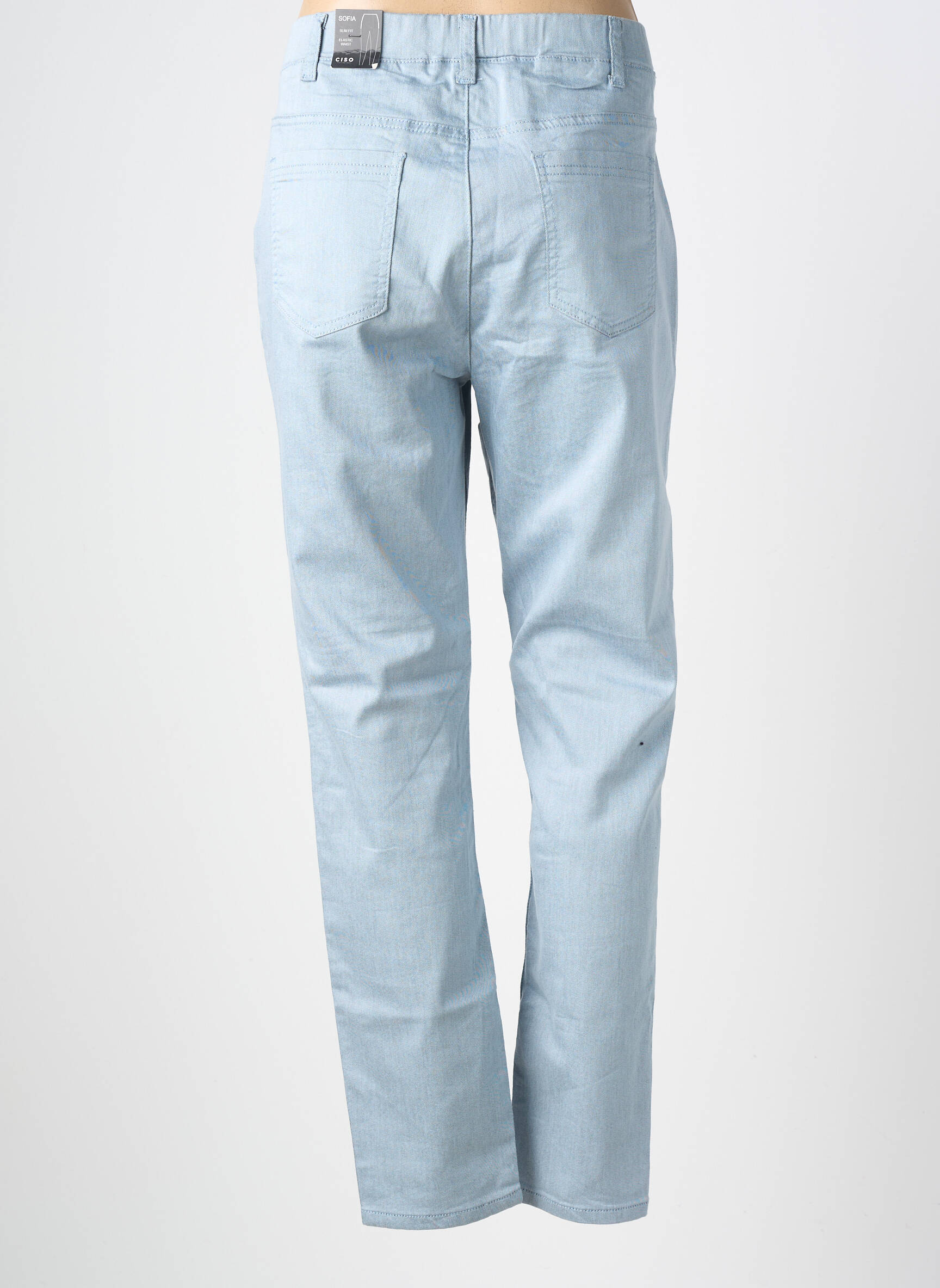 Pantalon slim stretch taille normale bleu CISO femme