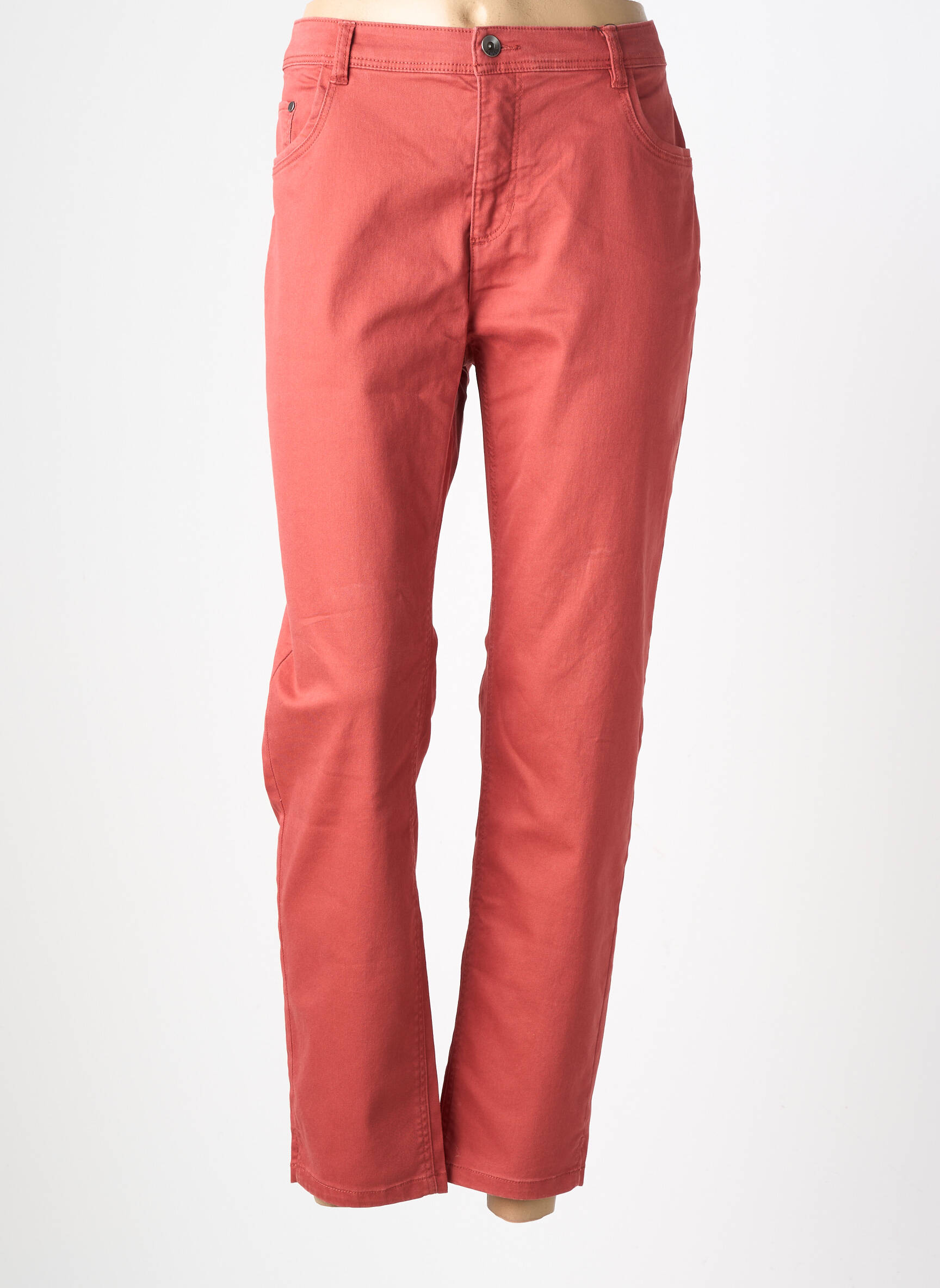 Jeans coupe slim taille normale taille normale orange JENSEN femme
