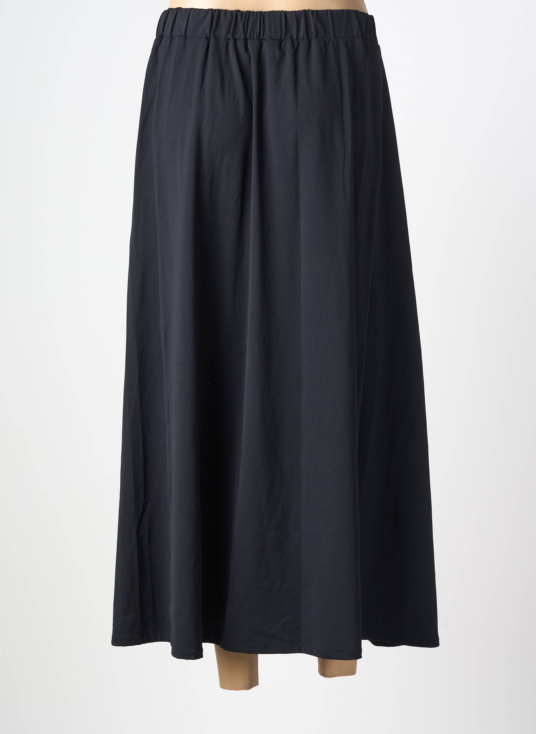 Jupe longue coupe évasée noir K femme