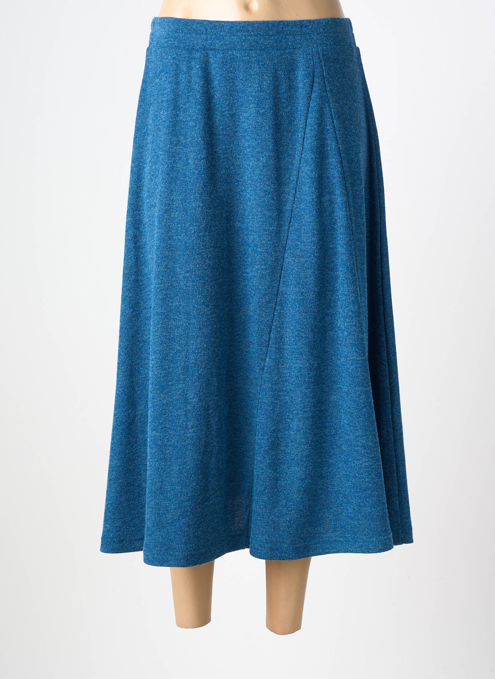 Jupe longue coupe évasée bleu FRANCK ANNA femme