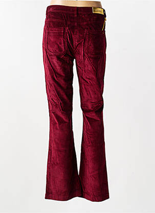 Pantalon flare stretch taille normale rouge COUTURIST femme