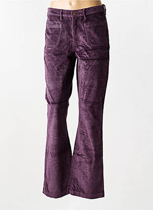 Pantalon flare stretch taille normale violet COUTURIST femme