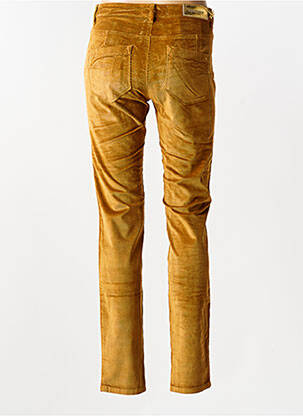 Pantalon slim stretch taille normale jaune COUTURIST femme