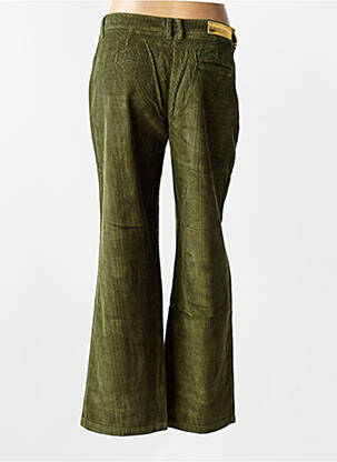 Pantalon droit stretch taille normale vert COUTURIST femme