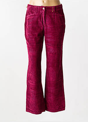 Pantalon droit stretch taille normale rose COUTURIST femme