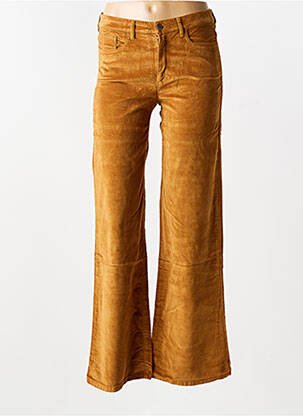 Pantalon flare stretch taille normale jaune COUTURIST femme