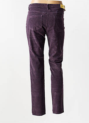 Pantalon slim stretch taille normale violet COUTURIST femme