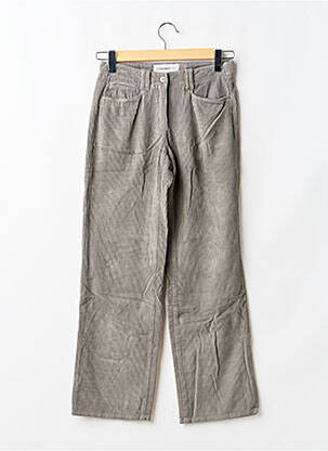 Pantalon droit stretch taille normale gris COUTURIST femme