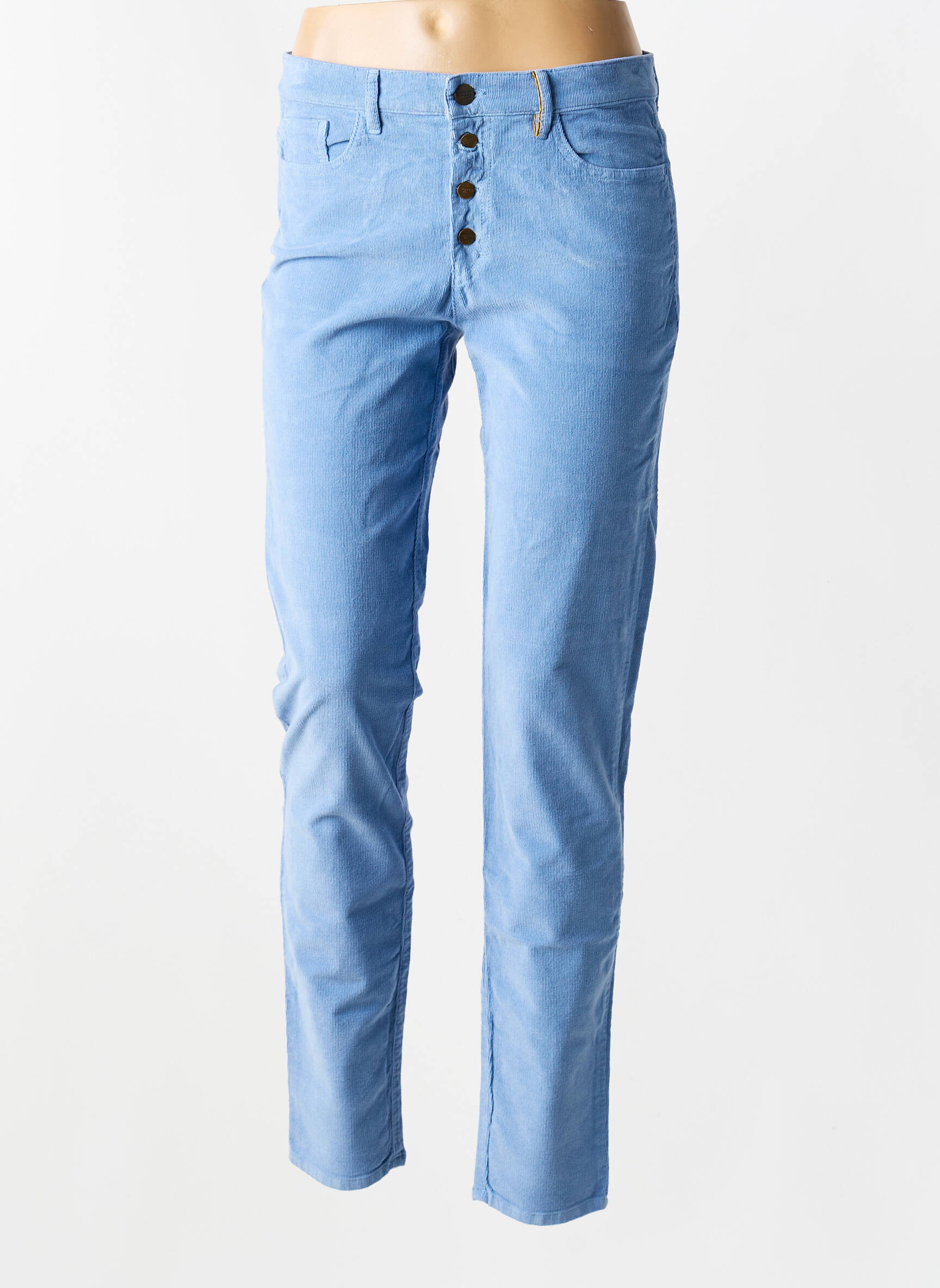 Pantalon slim stretch taille normale bleu COUTURIST femme