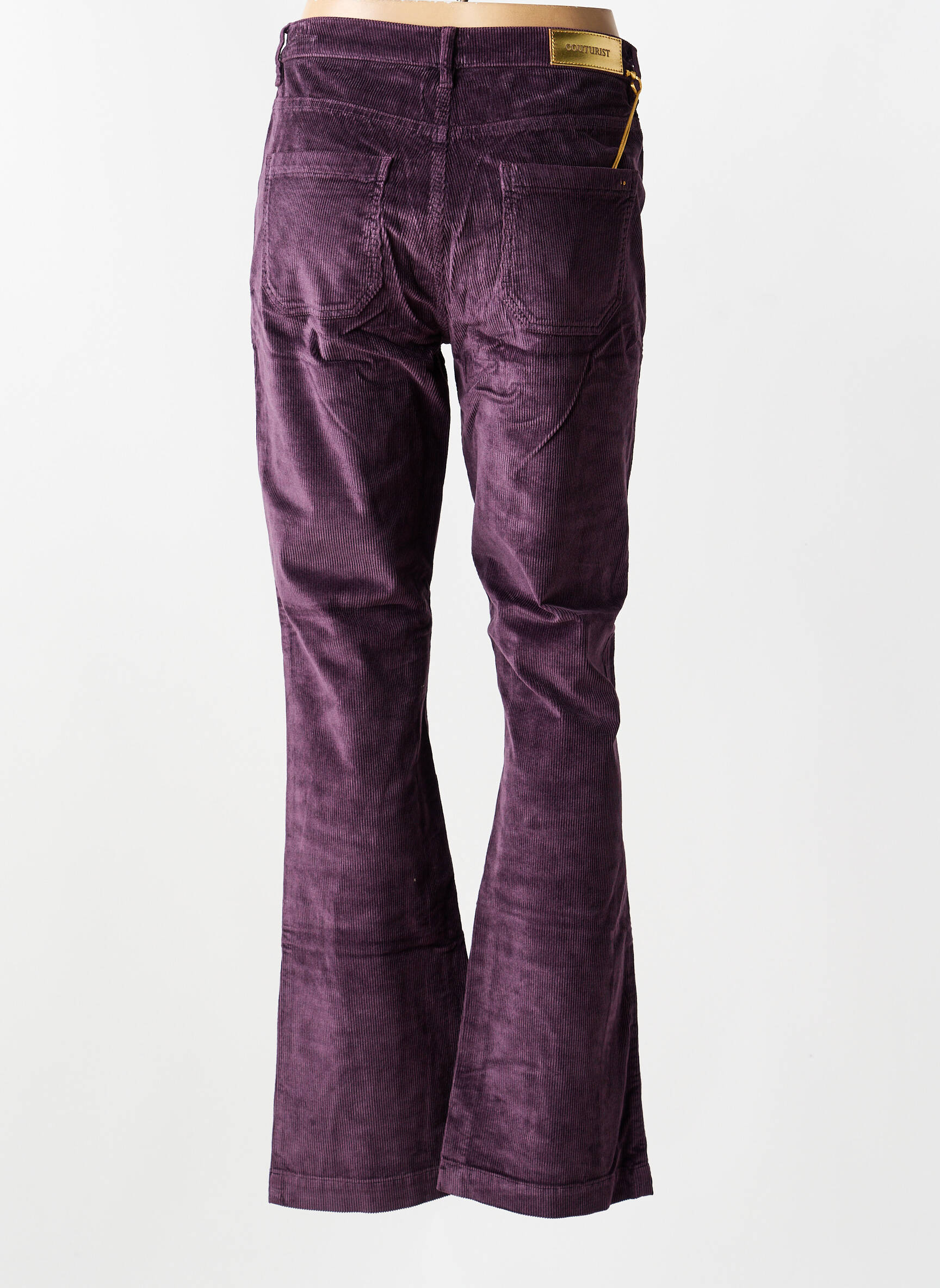 Pantalon flare stretch taille normale violet COUTURIST femme