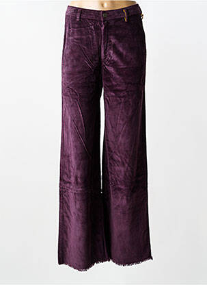 Pantalon flare stretch taille normale violet COUTURIST femme