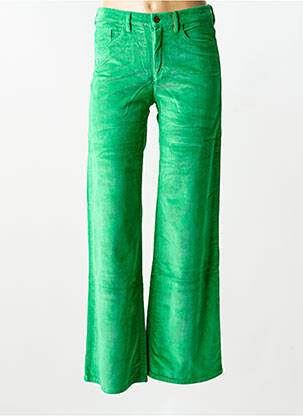 Pantalon flare stretch taille normale vert COUTURIST femme