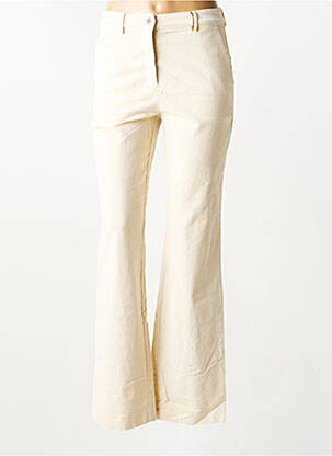 Pantalon flare stretch taille normale beige COUTURIST femme