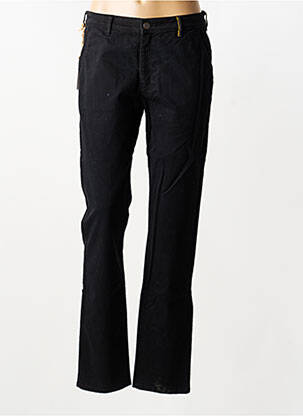 Pantalon chino tissage popeline taille normale noir COUTURIST femme