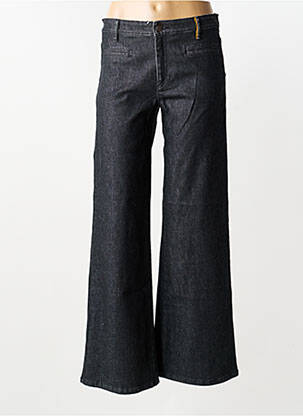 Jeans coupe large stretch taille haute bleu COUTURIST femme