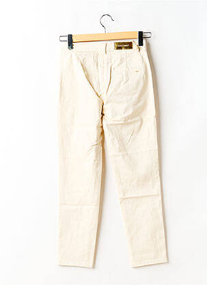 Pantalon chino tissage popeline taille normale beige COUTURIST femme